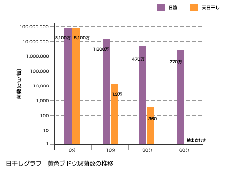 天日干しのグラフ